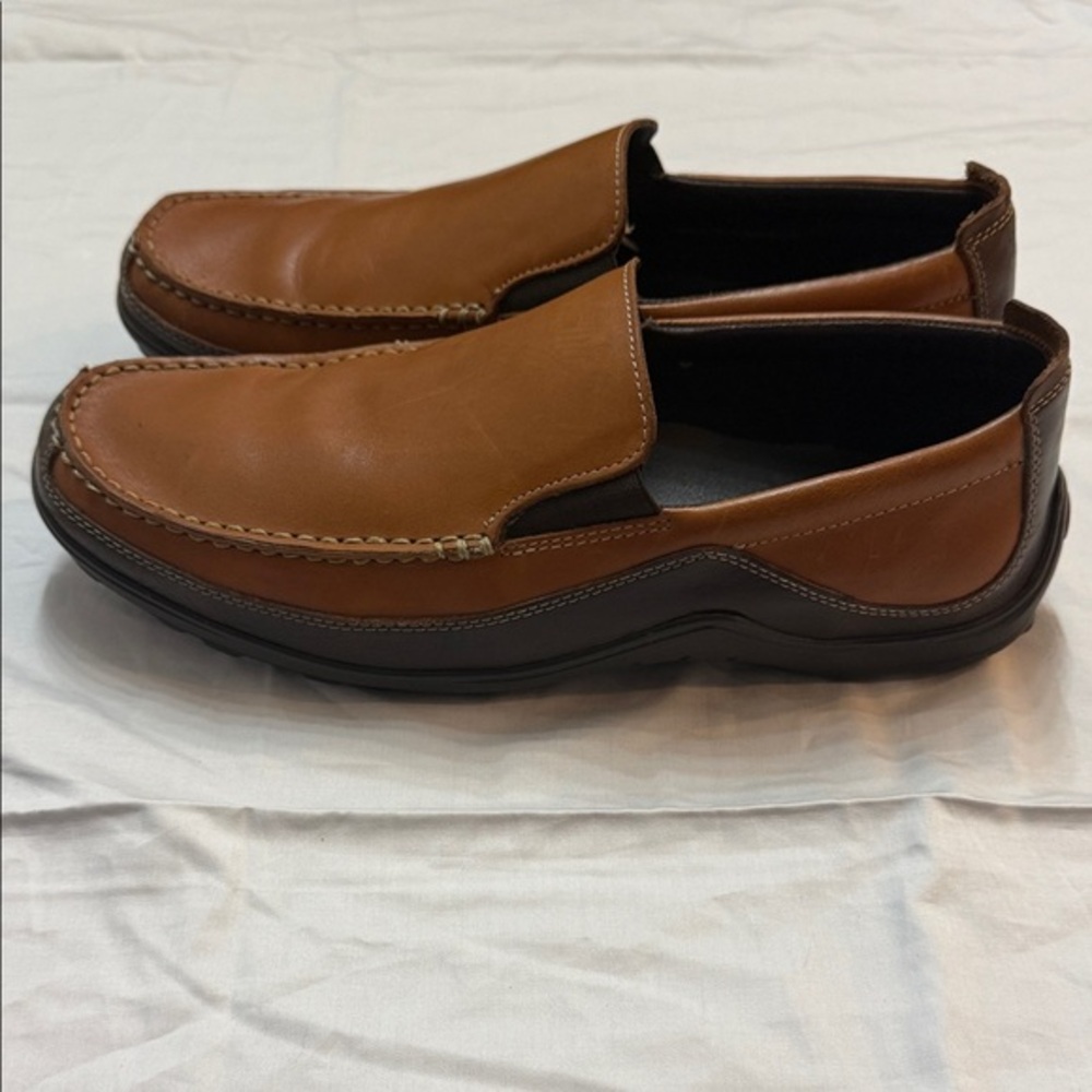 Cole‎ Haan Brown Leather Slip-On Loafers C03559 size 11
